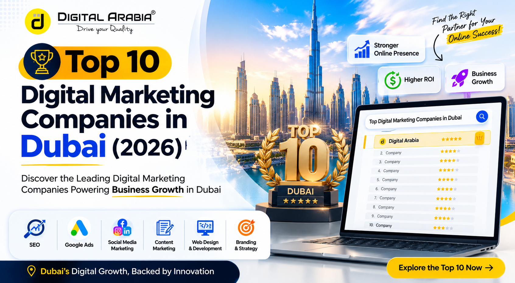 Top 10 Digital Marketing Companies in Dubai (2026)